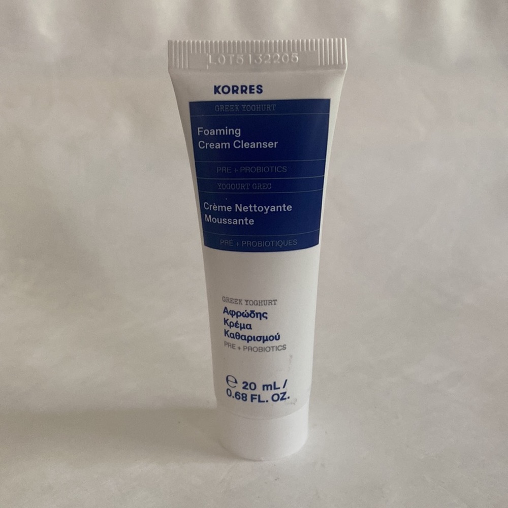 KORRES Greek Yoghurt Foaming Cream Cleanser 0.68oz CLEAN BEAUTY